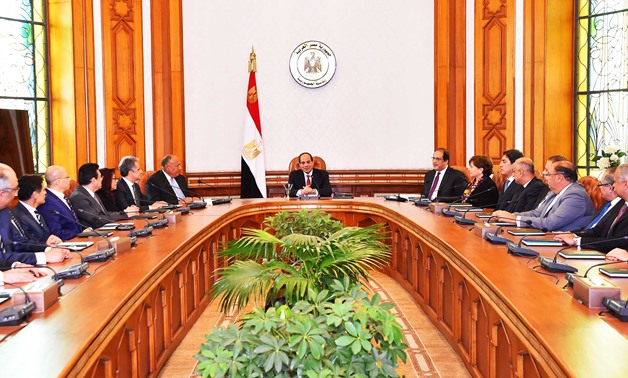 Sisi meeting with nominated ambassadors- File Photo