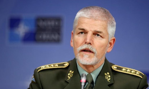 Chairman of the NATO Military Committee, Czech Army General Petr Pavel, addresses a news conference at the Alliance headquarters in Brussels, Belgium, January 18, 2017- Reuters
