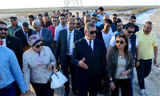  Minister of Investment Sahar Nasr during her visit to Kafr E Sheikh- Press Photo