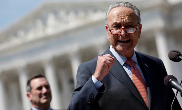 Senate Minority Leader Chuck Schumer speaks during a press conference for the Democrats' new economic agenda on Capitol Hill in Washington, U.S., August 2, 2017. REUTERS