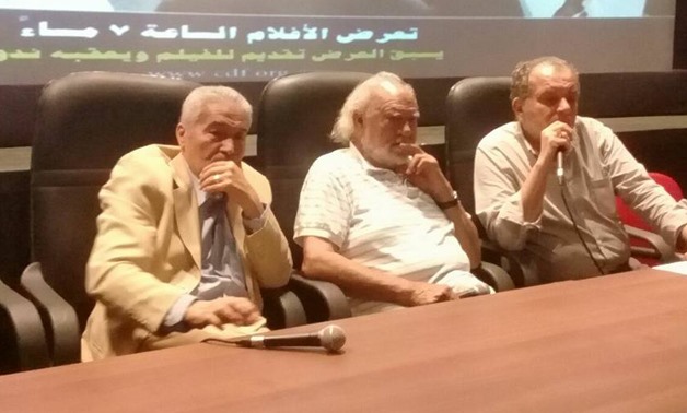 Film director Ashraf Faik and Critic Farouk Abdel Khalik (Photo courtesy to official Cinema El Hanager Facebook page)