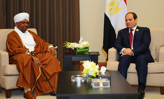 President Abdel Fatah al-Sisi meets Sudanese President Omar Al Bashir - File Photo