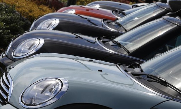 New Mini cars are parked outside a Mini dealership in Brighton in southern England in this file photo dated August 6, 2013.
Luke MacGregor