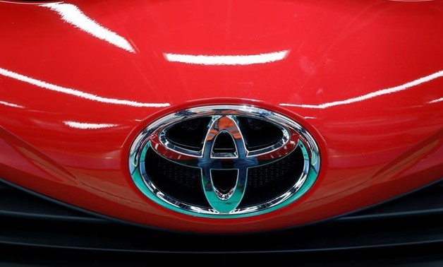 The Toyota Motor Corp. company logo is pictured at the company's plant in Onnaing, near Valenciennes, France, May 17, 2017. Benoit Tessier