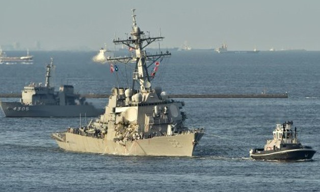 © AFP/File | The incident comes just weeks after seven American sailors were killed when their Navy destroyer collided with a Philippine-flagged cargo ship in a busy shipping channel off Japan's coast