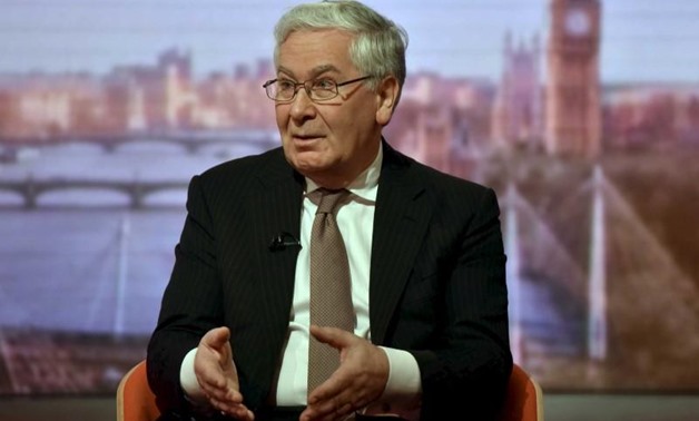 FILE PHOTO - Former Bank of England Governor, Mervyn King, is seen appearing on the BBC's Andrew Marr Show in this photograph received via the BBC in London, Britain March 6, 2016.
Jeff Overs/BBC/Handout via Reuters