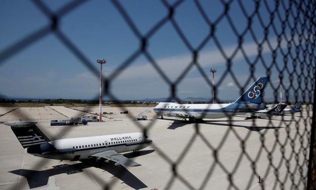 Scrapped aircrafts are seen at the tarmac of the former international Hellenikon airport in Athens, Greece, July 16, 2017 [Costas Baltas/Reuters]

