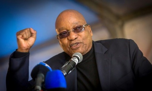 © AFP/File | South African President and ANC leader Jacob Zuma has been accused of corruption amid public anger at alleged cronyism in his government
