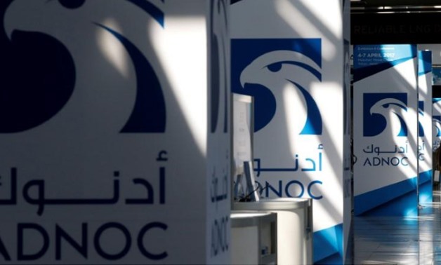 Logos of ADNOC are seen at Gastech, the world's biggest expo for the gas industry, in Chiba, Japan, April 4, 2017.
Toru Hanai/File Photo