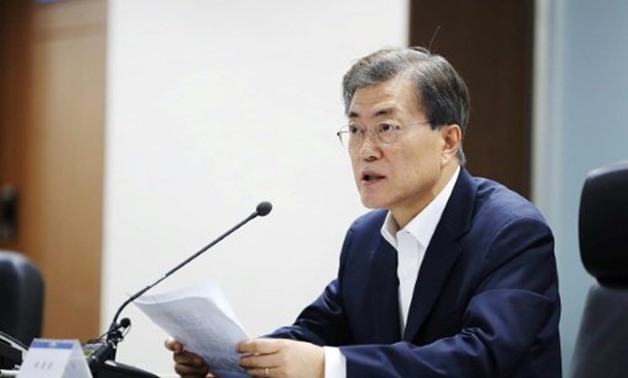 © The Blue House/AFP/File | Overhauling the prosecutors' office has been a key policy priority for South Korea's new liberal President Moon Jae-In, who took office in May after the ouster of impeached former leader Park Geun-Hye
