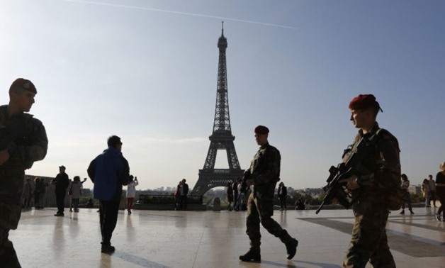 © Ludovic Marin, AFP file picture | The man arrested at the Eiffel Tower last week while brandishing a knife reportedly told investigators he wanted to attack a soldier.

