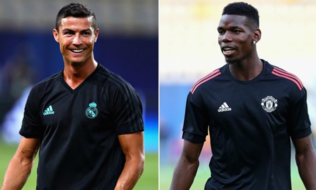 Paul Pogba Manchester United player (right) Cistiano Ronaldo Real Madrid player (left) – Press image courtesy UEFA’s official website.