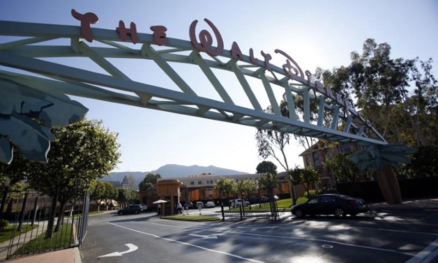 The entrance gate to The Walt Disney Co is pictured in Burbank, California February 5, 2014.
Mario Anzuoni