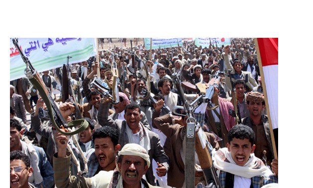 3 -Followers of the Houthi movement demonstrate to show support to the movement in Yemen's northwestern city of Saada Reuters