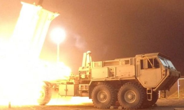 A Terminal High Altitude Area Defense (THAAD) interceptor is launched from the Pacific Spaceport Complex Alaska during Flight Experiment THAAD (FET)-01 in Kodiak, Alaska