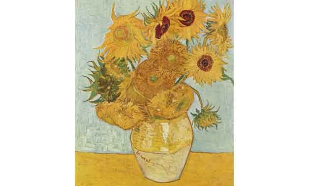 Van Gogh's Sunflowers via Wikimedia 