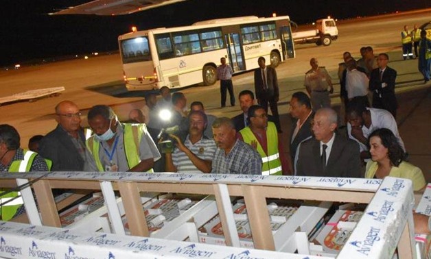 Chicks upon arrival in Aswan airport on August 13, 2017 – Salah El Masan 