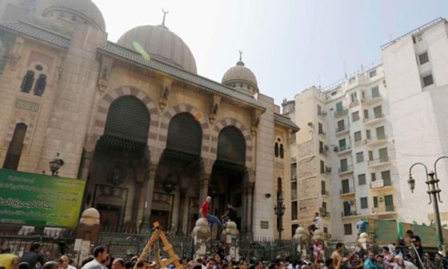 Fateh Mosque following Brotherhood clashes with police forces in August 2013 - Reuters