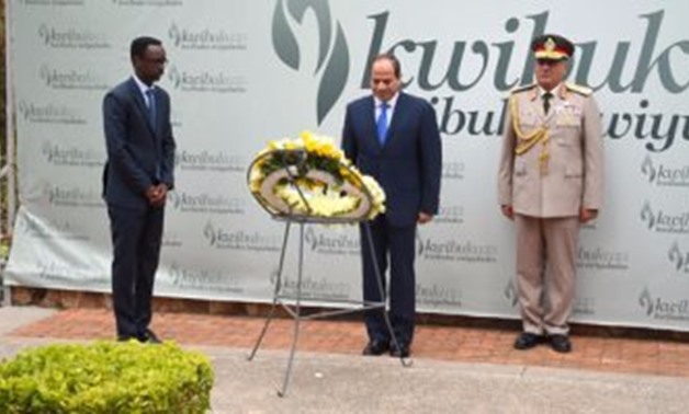 Sisi & his Rwandan counterpart Paul Kagame in Kigali - File photo