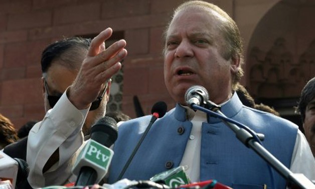 © AFP/File | Ousted Pakistani prime minister Nawaz Sharif has hit back against his ouster by the Supreme Court over corruption allegations, demanding a review of his case