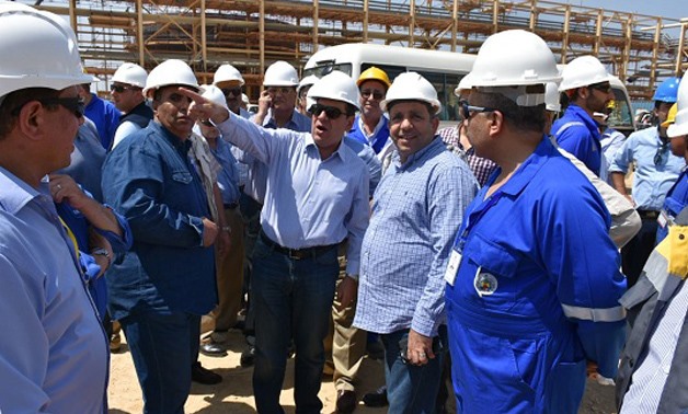  Minister of Petroleum Tarek El-Molla visiting Zohr site- File Photo