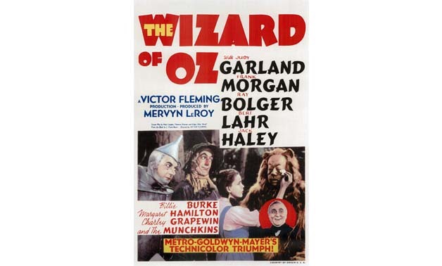 Wizard of Oz 1939 original poster via Wikimedia
