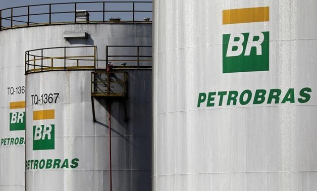 The logo of Brazil's state-run Petrobras oil company is seen on a tank in at Petrobras Paulinia refinery in Paulinia, Brazil July 1, 2017.
Paulo Whitaker