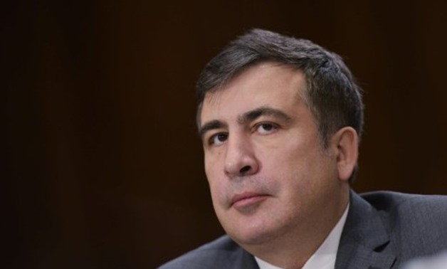 © AFP/File | Former president of Georgia Misha Saakashvili, pictured in March 2015, has announced that he will try to re-enter Ukraine, despite having lost both his Ukrainian and Georgian citizenships and being wanted in both countries for multiple charge
