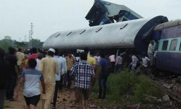 Train derailment accident in northern India - File photo