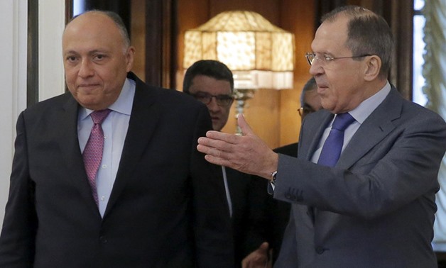 Shoukry and Lavrov- File