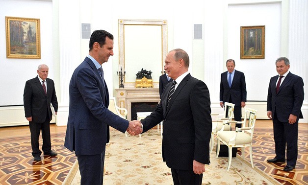 Putin, with President of Syria Bashar al-Assad