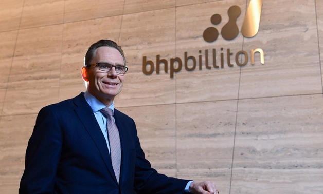 BHP Billiton Chief Executive Andrew Mackenzie poses for a photograph in the company's Melbourne office in Australia, August 22, 2017. AAP/Joe Castro/via REUTERS