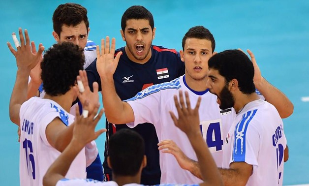 U19 Volleyball Team celebrating – Egypt Sports Network Facebook Page