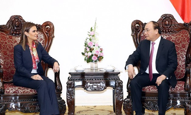 Minister of Investment Sahar Nasr with Vietnamese Prime Minister Nguyễn Xuân Phúc- Press Photo