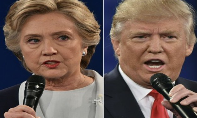 AFP | Democrat Hillary Clinton and Republican Donald Trump during sparred in a series of presidential debates ahead of last November's election