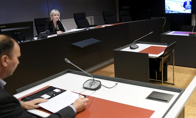The initial remand hearing of Abderrahman Mechkah in Turku -Reuters