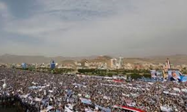 Followers of the General People's Congress party, led by Yemen's former President Ali Abdullah Saleh, rally to mark the 35th anniversary of the party's foundation in Sanaa, Yemen August 24, 2017 - REUTERS
