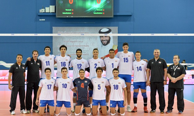 Egypt’s U-19 volleyball team – courtesy press image from FIVB official website