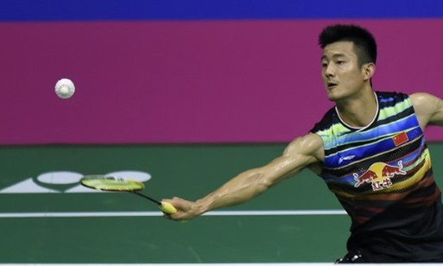 © AFP | China's Chen Long returns against Denmark's Viktor Axelsen during their semi-final men's singles match during the 2017 BWF World Championships of badminton at Emirates Arena in Glasgow on August 26, 2017