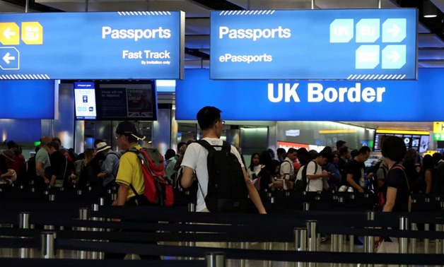 UK Border control in Terminal 2 at Heathrow Airport. British Airways has called for action over delays. Fabrizio Bensch / Reuters