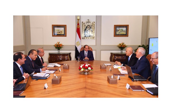 President Sisi during his meeting with Eni’s CEO Claudio Descalzi – Press photo.