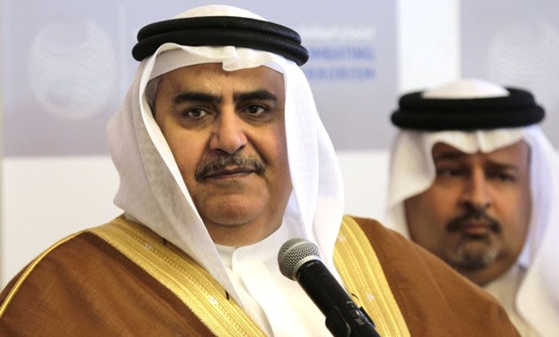 Bahraini Foreign Minister Sheik Khalid bin Ahmed Al Khalifa - Press photo