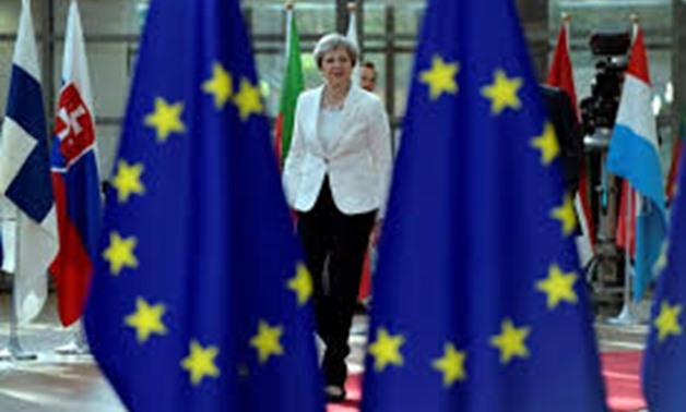 British Prime Minister Theresa May arrives at the EU summit in Brussels, Belgium, June 23, 2017.
Eric Vidal