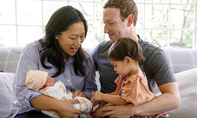 Mark Zuckerberg and Priscilla Chan welcome second baby girl with family - Facebook photo