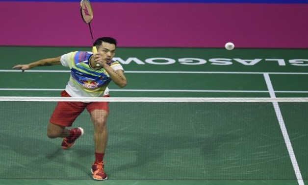 China's Lin Dan on his way to beating world number one Son Wan-Ho in Glasgow AFP / by Peter STEBBINGS 