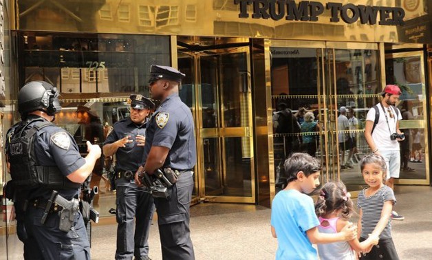 Spencer Platt / Getty Images North America / AFP | Trump Tower in New York on August 16, 2017.