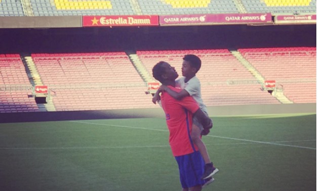 Shane Kluivert with his father, Shane’s Instagram account