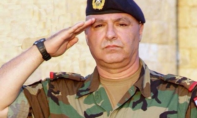 Army chief calls for cooperation and peace in south Lebanon camp. Joseph Aoun, Army Commander - CC