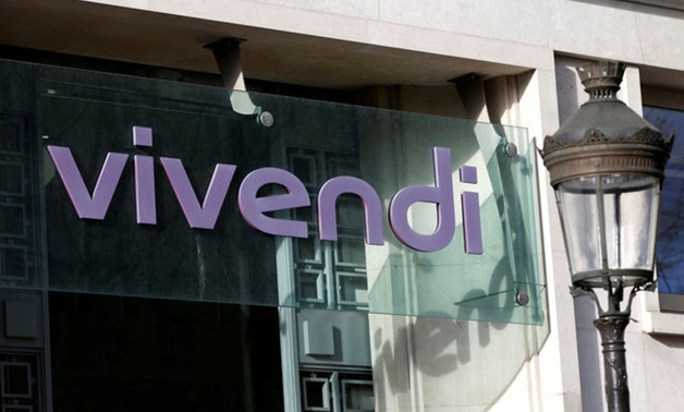 The Vivendi logo at the company's headquarters in Paris - REUTERS