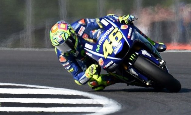 Italian rider Valentino Rossi, pictured on August 27, 2017, was on board an endurance bike when the accident occurred